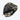 Tater custom catcher's mitt in black leather with a blonde wrist strap, blonde laces and a white TB logo, back-of-hand view
