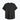 Fundamentals training tee in black with a curved hem, front view