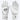 Pair of Tater long cuff batting gloves in white, back of hand and palm