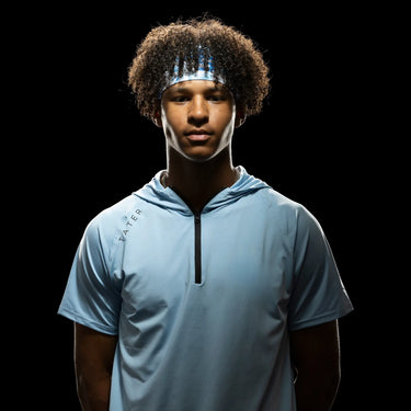 FUNDAMENTALS | 1/4 Zip S/S Hoodie | Baby Blue