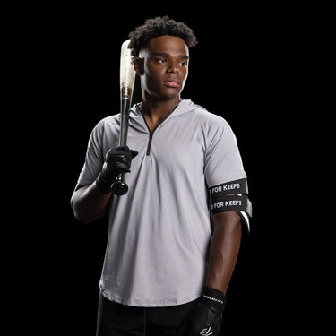 FUNDAMENTALS | 1/4 Zip S/S Hoodie | Cement