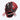 Tater H-Web outfield glove in black leather with red laces, red welting and a white TB logo outlined in red, back-of-hand view