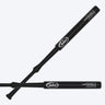 Two black Tater Split Grip softball training bats crossed